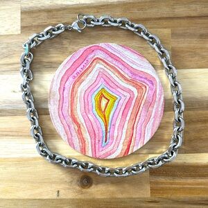 10MM HEAVY ARIES CHAIN SOLID STAINLESS STEEL / 18" INCHES LONG